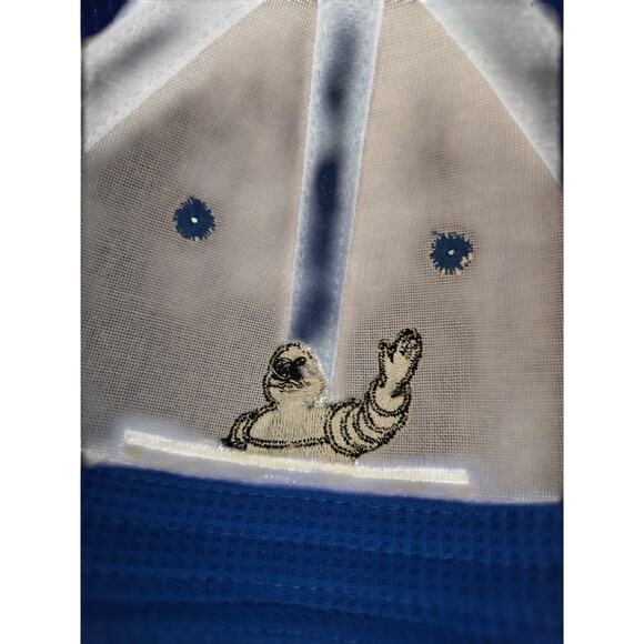 Blue Michelin Man Embroidered Adjustable Baseball Cap 100% Polyester Style #3301 - Picture 4 of 4